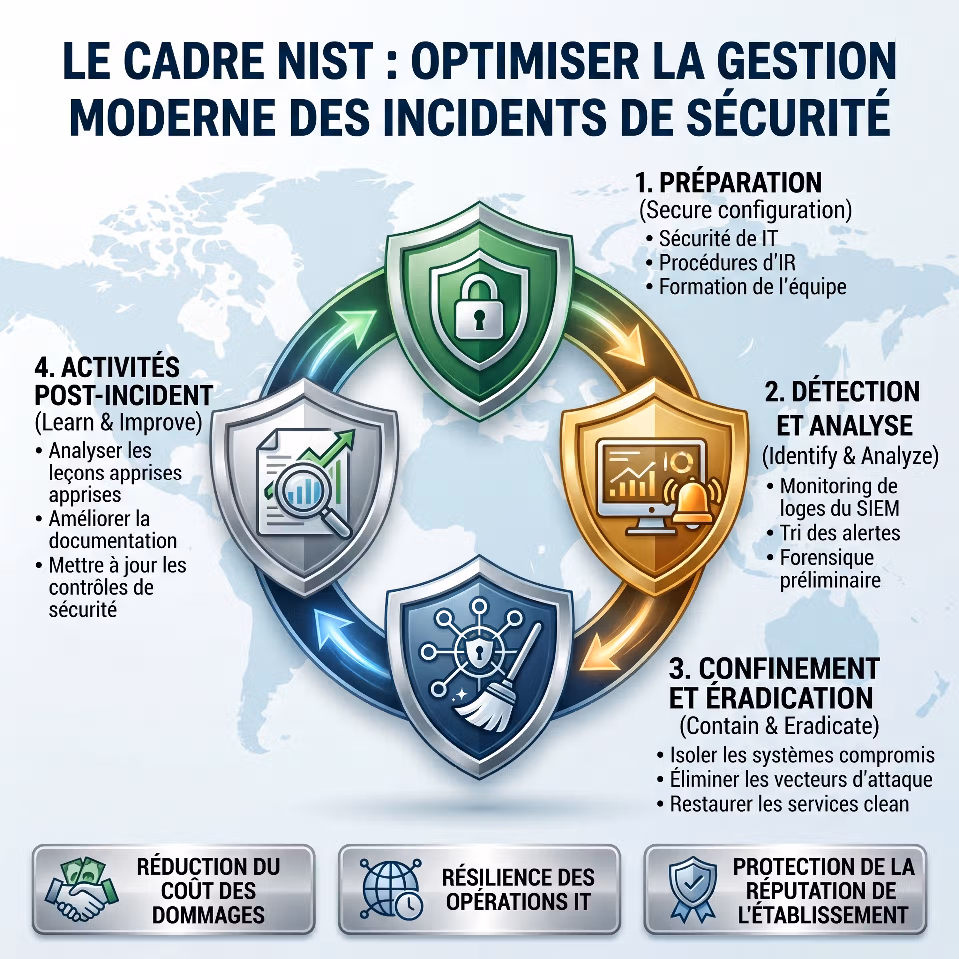 Réponse aux incidents NIST - framework de gestion de crise cyber