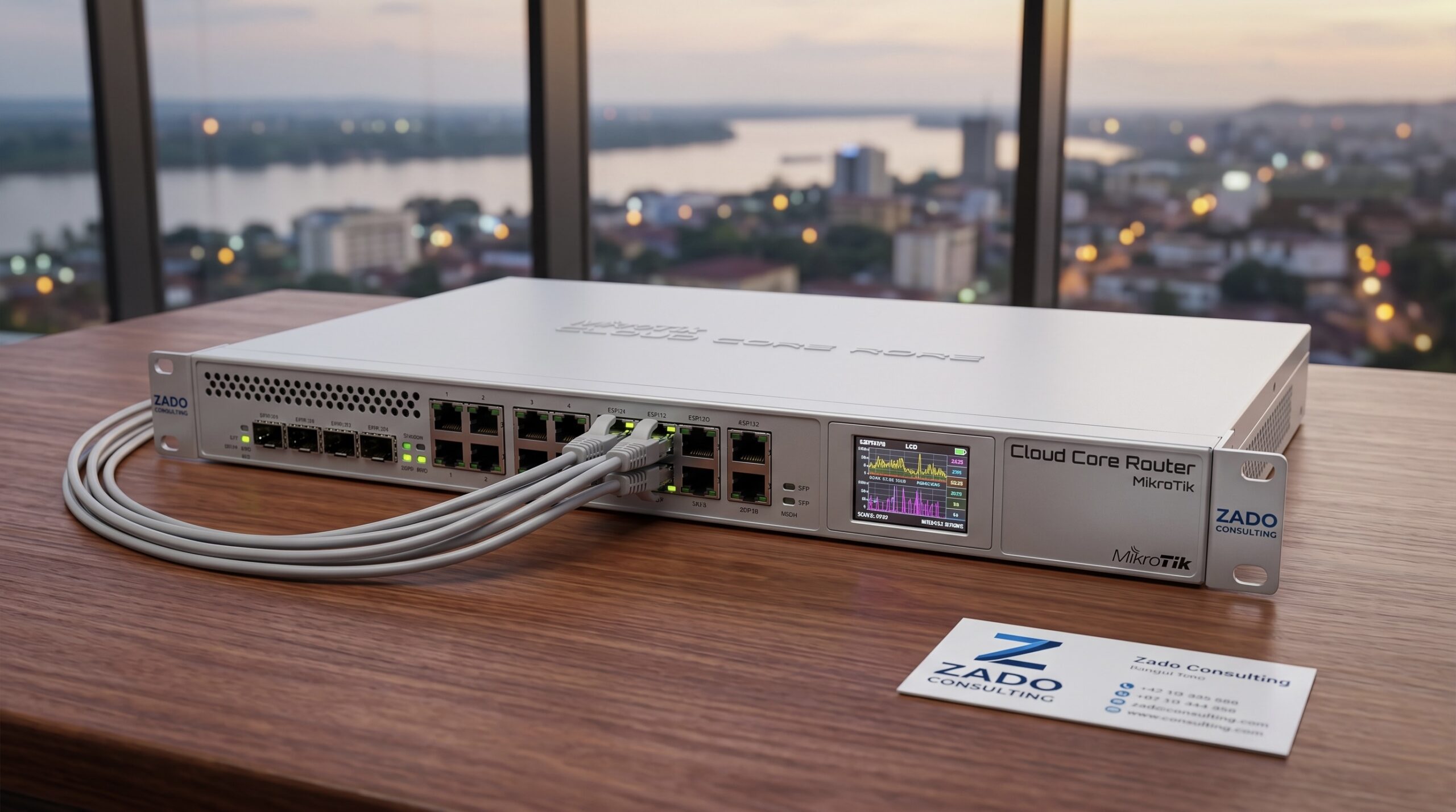 ZADO CONSULTING - Routeur MikroTik RCA - Routage Internet Bangui